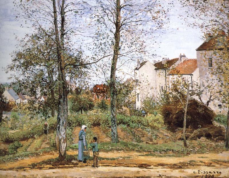 Camille Pissarro Village garden china oil painting image